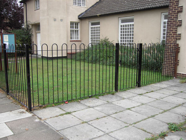 metal garden railings